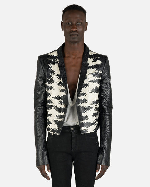 ジャケット・アウター rick owens 23FW arice jaket Python Alice Jacket in Black/Natural – SVRN