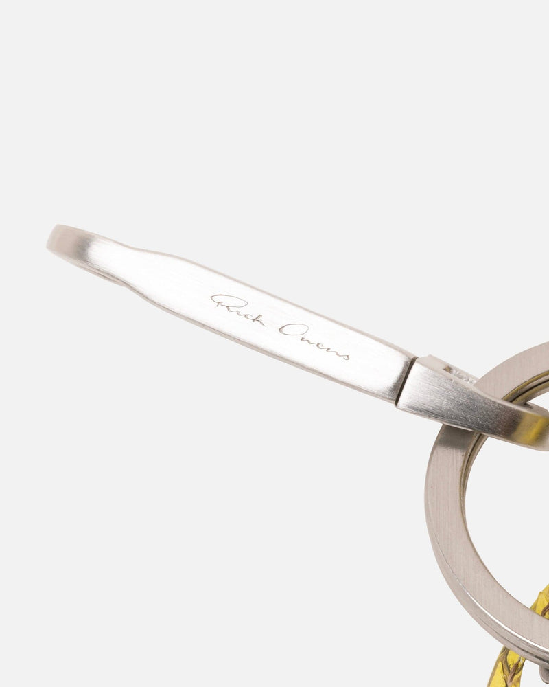 Rick Owens Leather Goods Python Mini Light Holder in Lemon