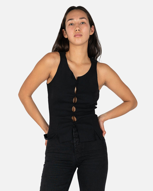Our Legacy Women Tops Race Singlet in Black