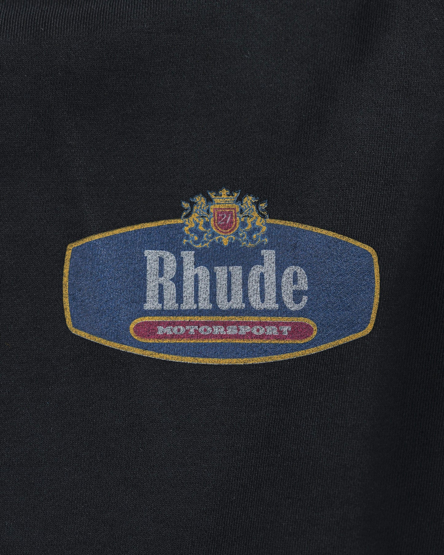 Rhude Racing Crest Hoodie in Black