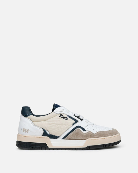 Rhude Men's Sneakers Racing Sneakers in White/Navy