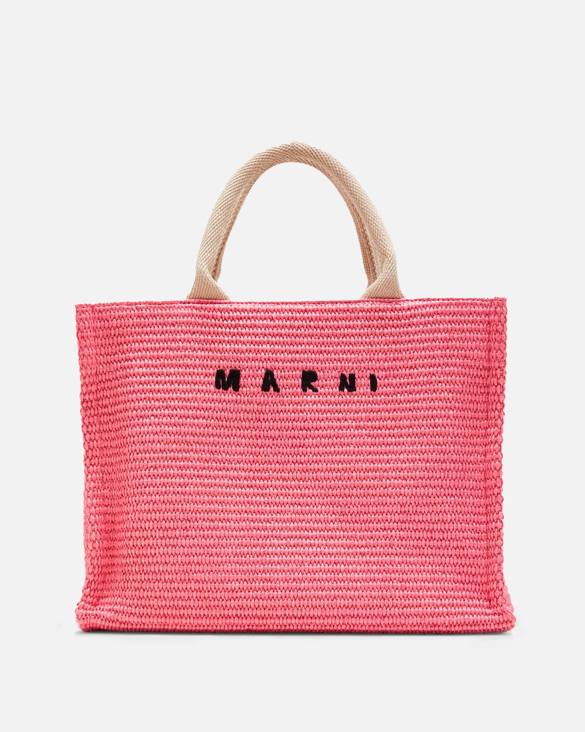 Marni Women Bags Raffia Tote Bag in Pink