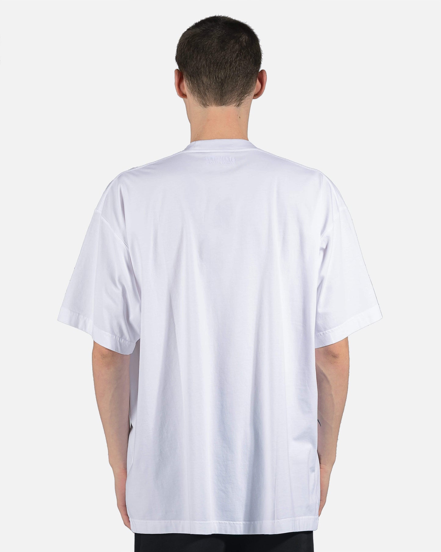 VETEMENTS Men's T-Shirts Rainbow Flag Logo Tee in White