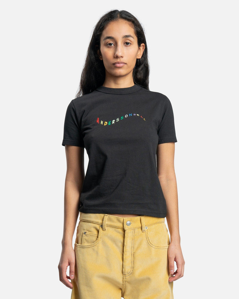 Andersson Bell Women T-Shirts Rainbow Flow T-Shirt in Black