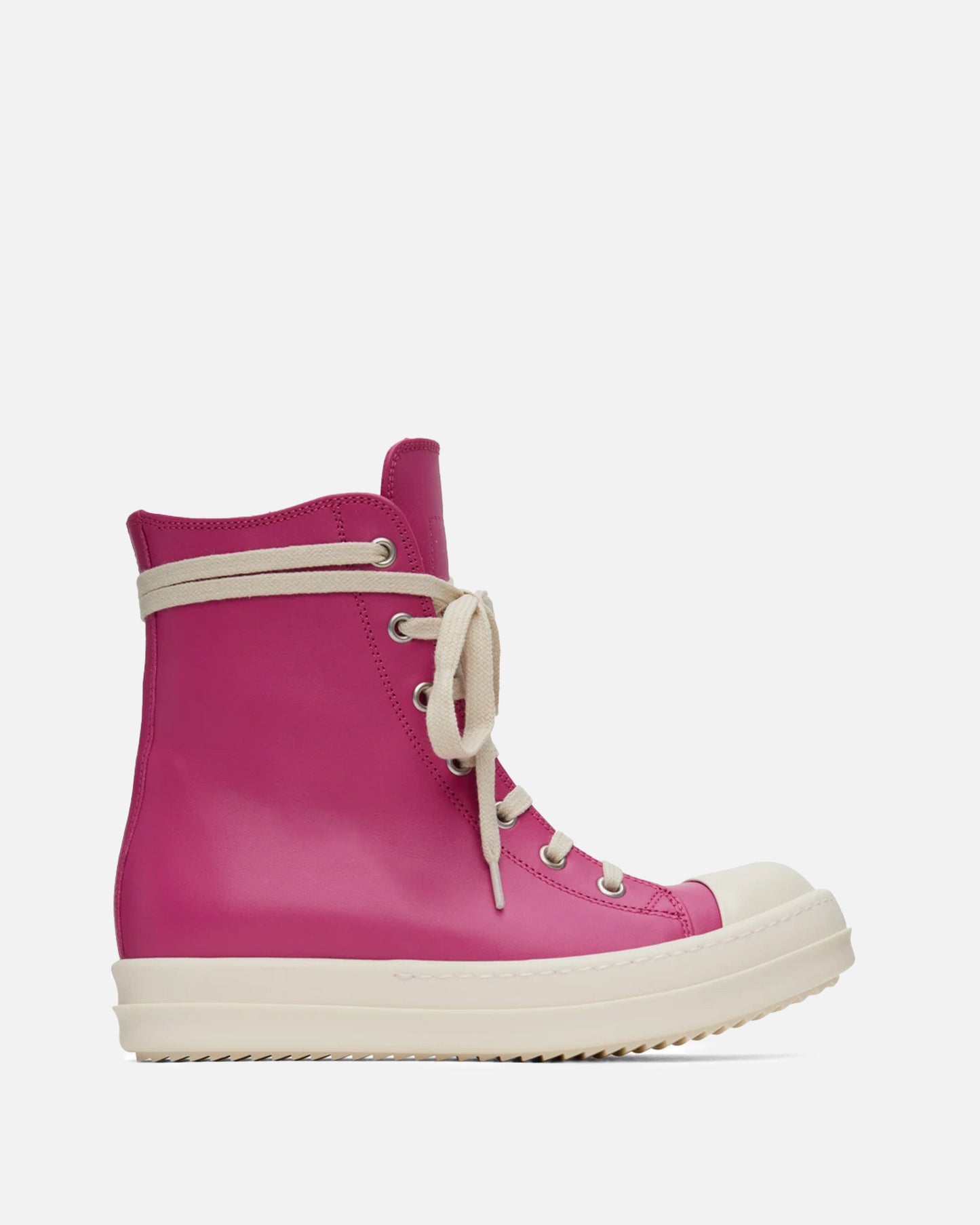 Rick Owens Men's Sneakers Ramones in Hot Pink/Milk