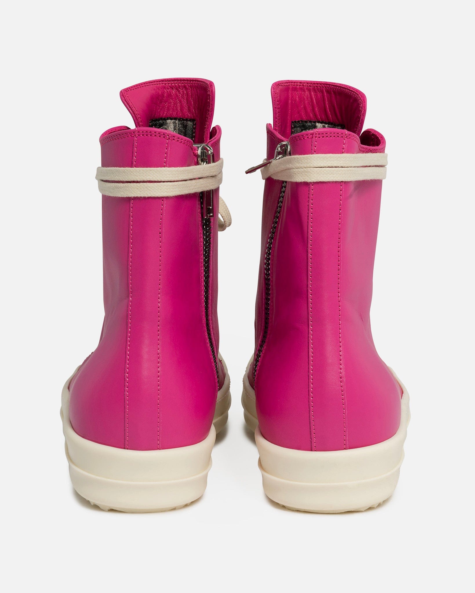 Rick Owens Men's Sneakers Ramones in Hot Pink/Milk