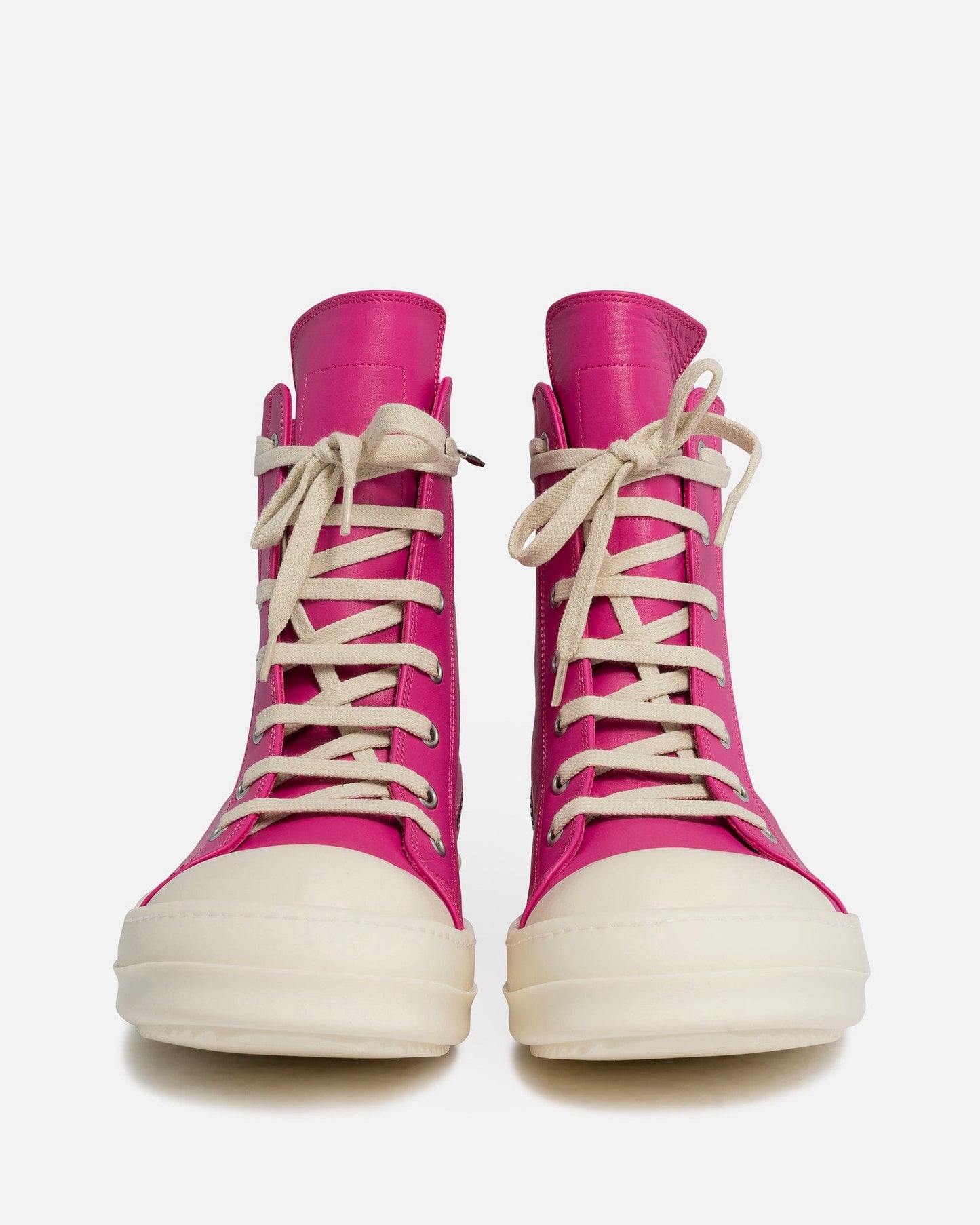 Rick Owens Men's Sneakers Ramones in Hot Pink/Milk