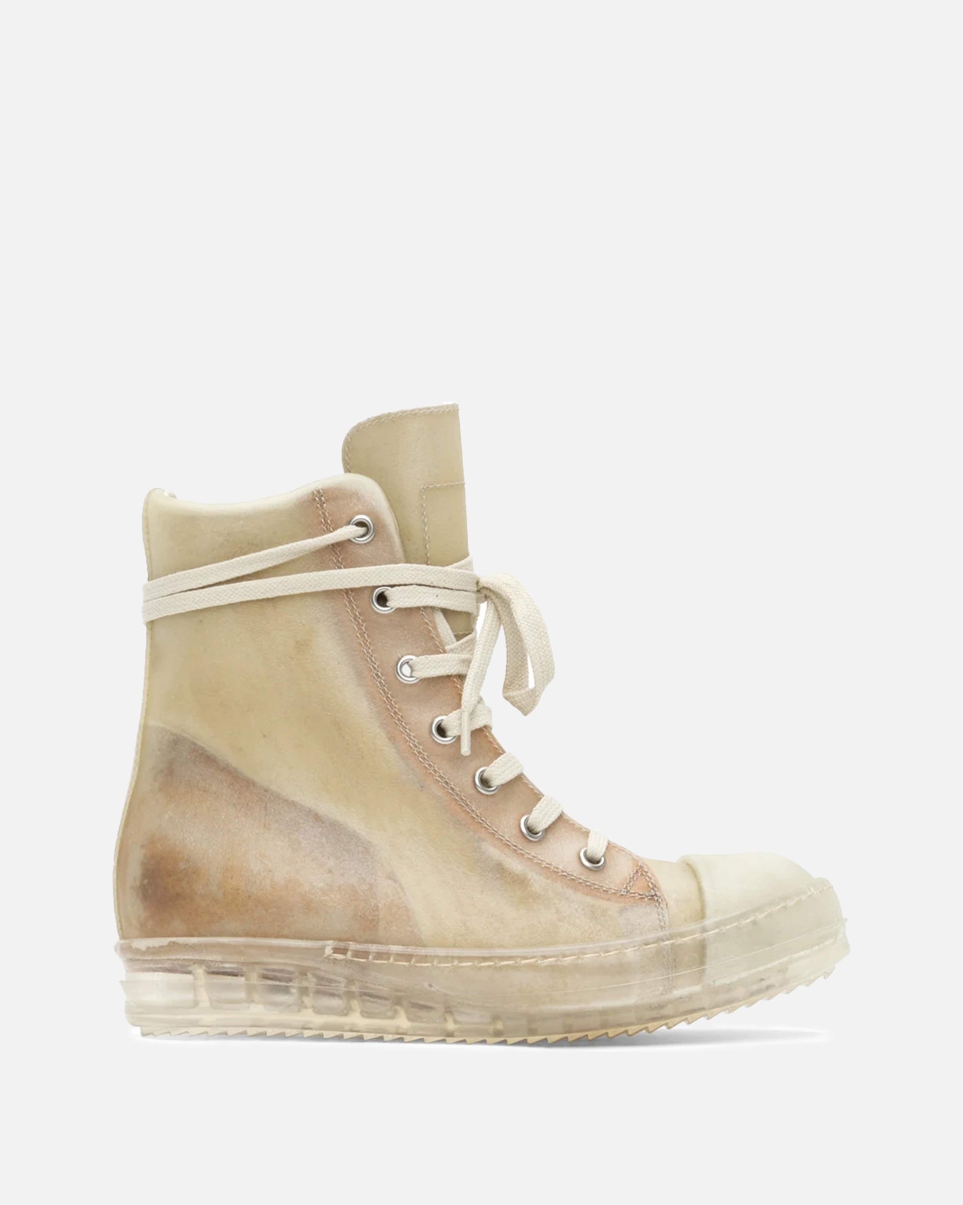 Rick Owens Men's Sneakers Ramones in Natural/Clear
