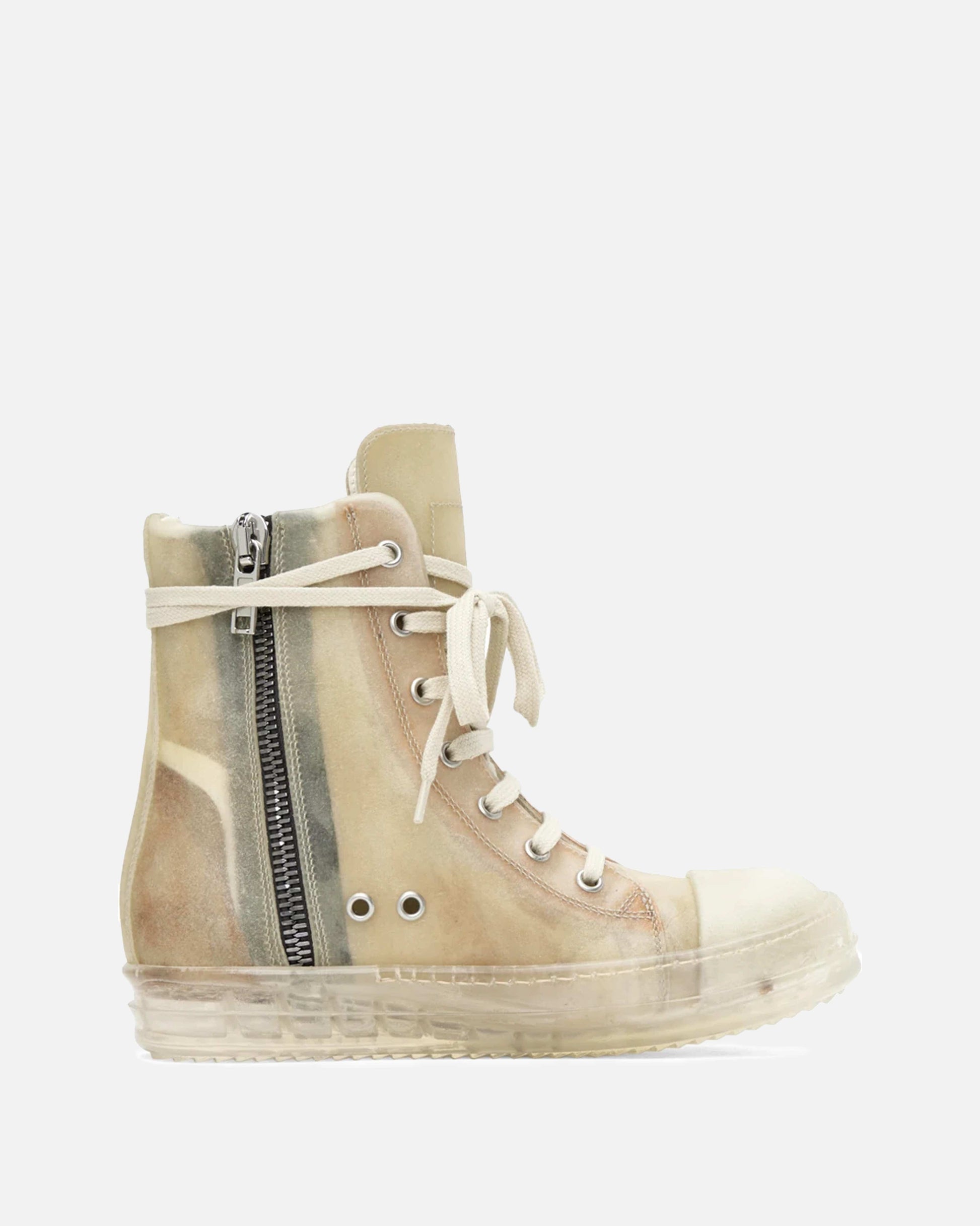 Rick Owens Men's Sneakers Ramones in Natural/Clear