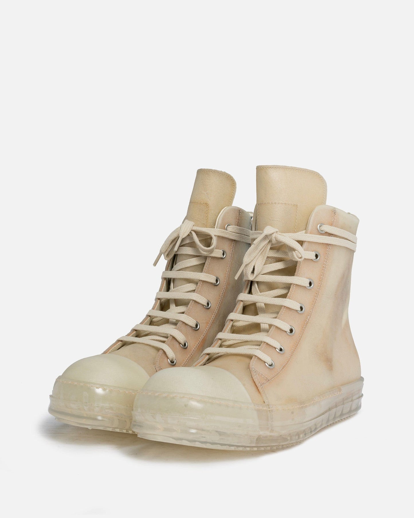 Rick Owens Men's Sneakers Ramones in Natural/Clear