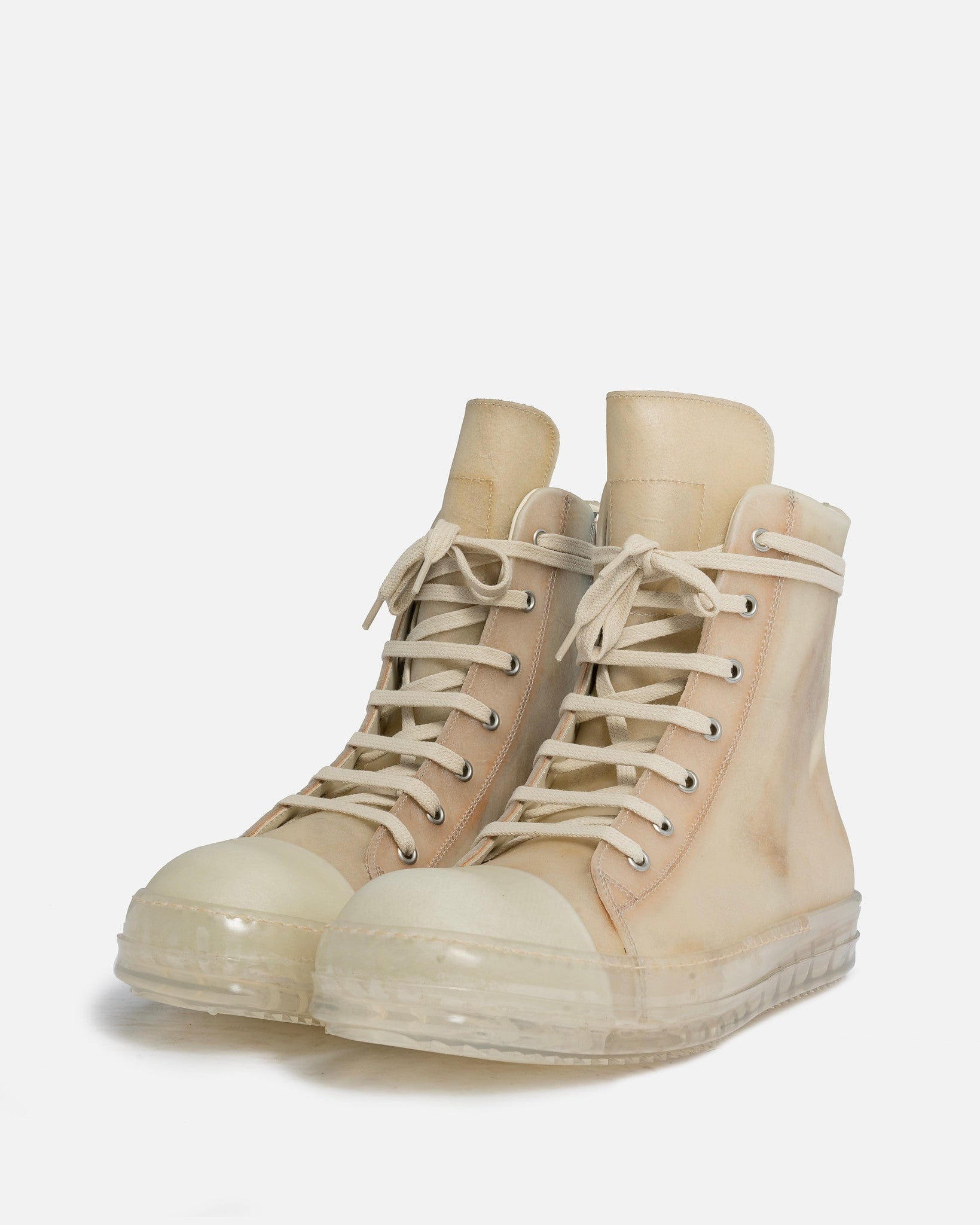 Rick Owens Men's Sneakers Ramones in Natural/Clear