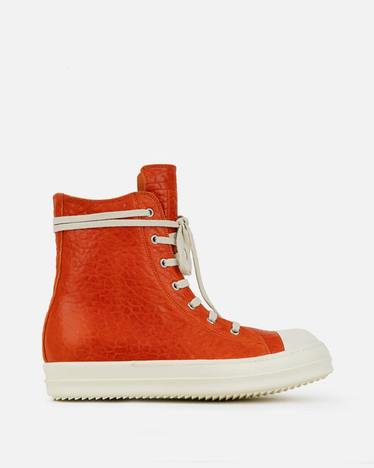 Rick Owens Men's Sneakers Ramones in Orange/Milk