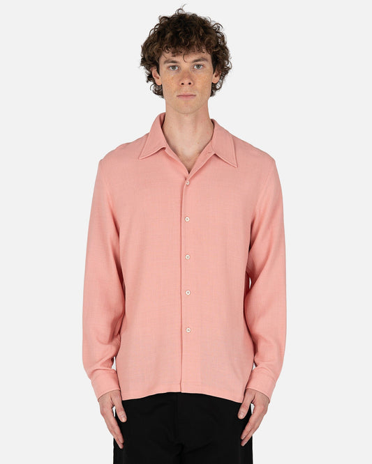 NAMACHEKO】light-PINK stripe Sheer SHIRT（News Archives - Mr. Smith）