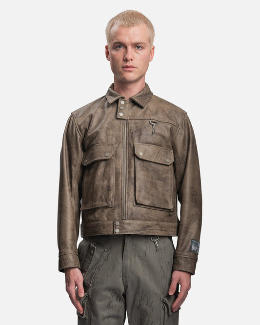 Reese Cooper Men's Jackets RCI Compass Leather Cargo Jacket