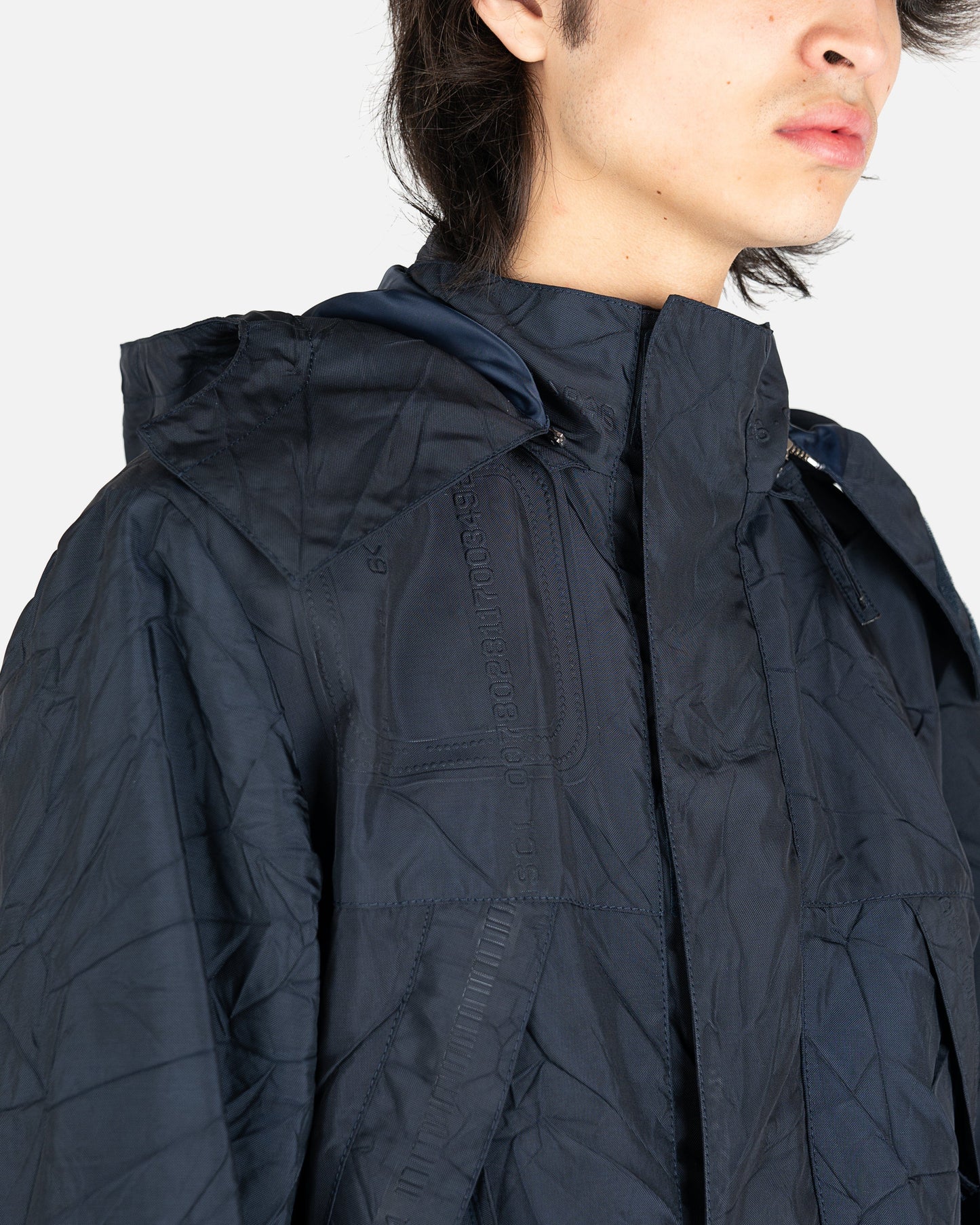 KANGHYUK Men's Jackets Readymade Airbag Hoodie Jacket in Navy