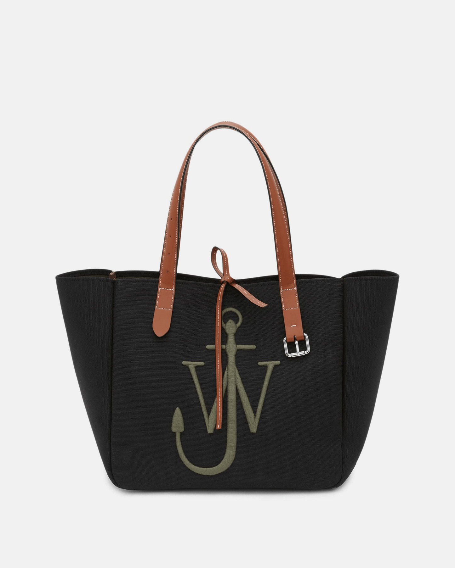 JW Anderson Men's Bags Recycled Canvas Belt Tote in Black