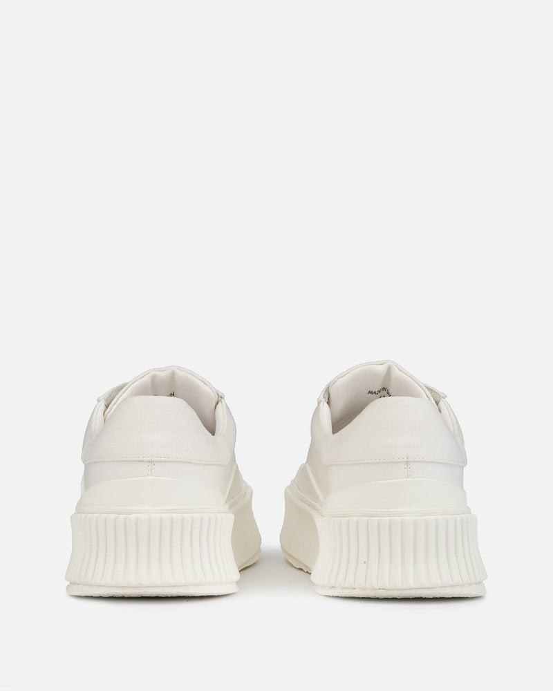 Jil Sander Men's Sneakers Recycled Canvas Sneakers in Cosmic Latte