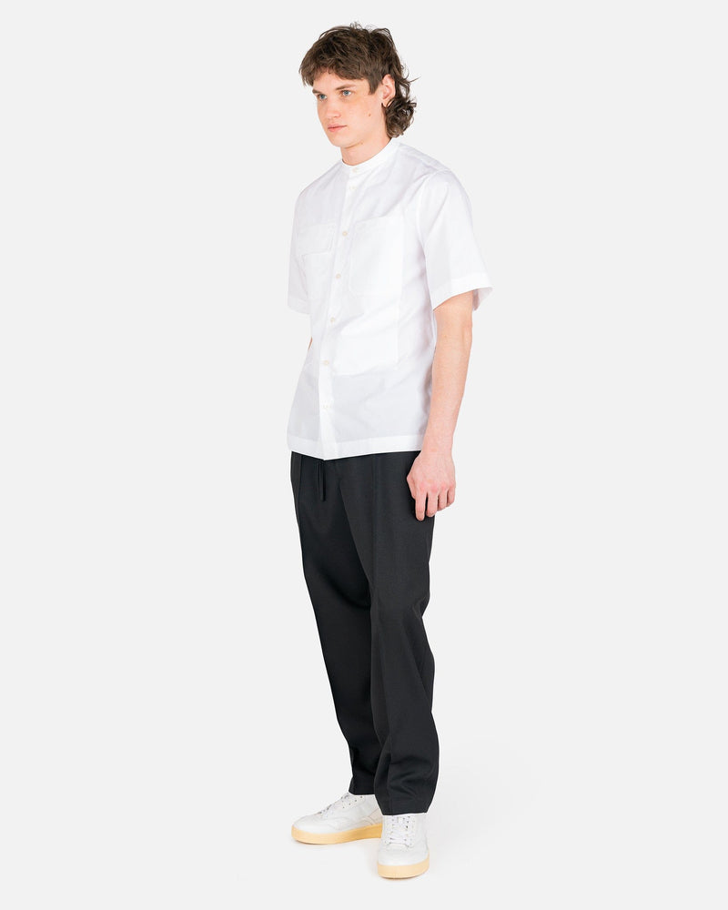 Jil Sander Men's Pants Recycled Polyester Gabardine Trousers in Black