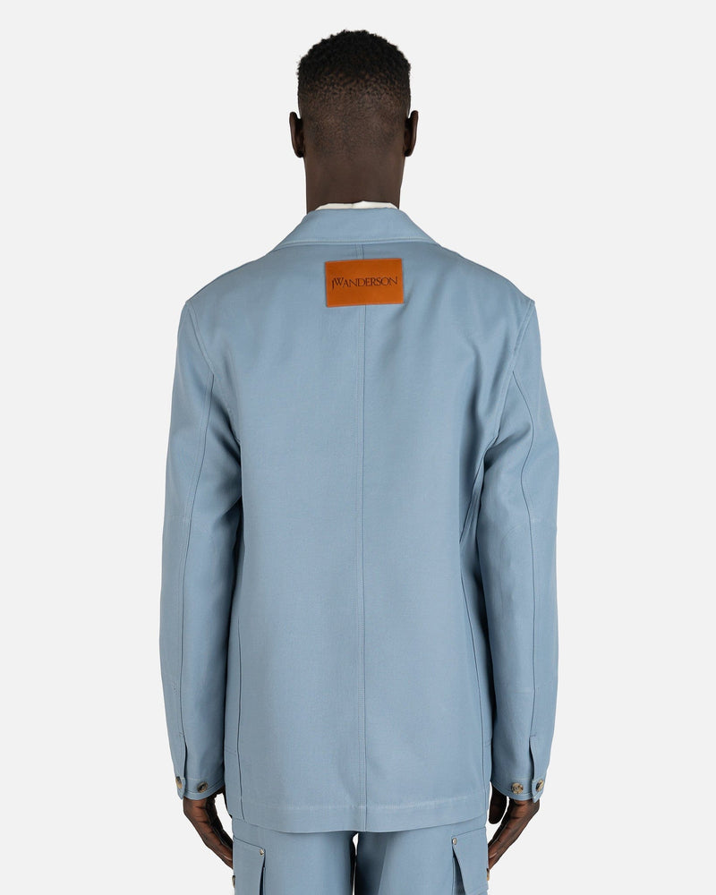 JW Anderson Men's Jackets Relaxed Workwear Jacket in Airforce Blue