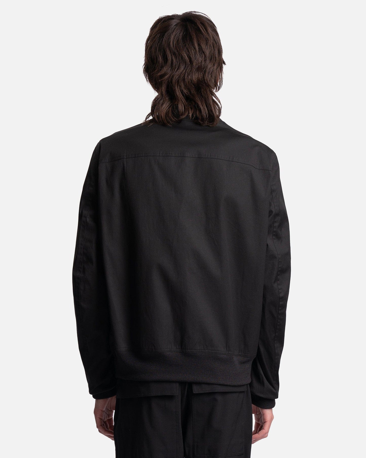 Rick Owens Men's Jackets Reversible Flight Bomber in Black/Black Plaid