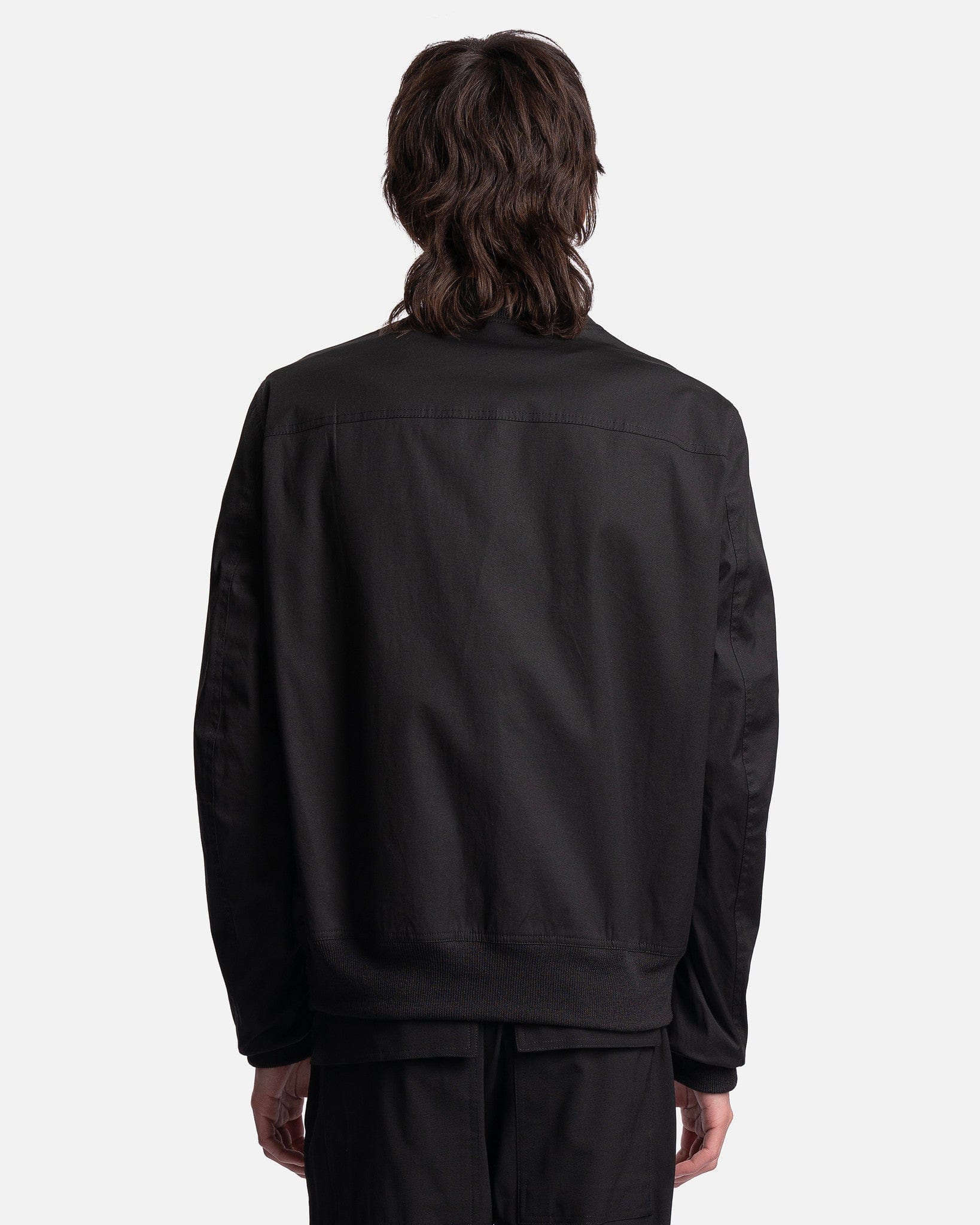 Rick Owens Men's Jackets Reversible Flight Bomber in Black/Black Plaid