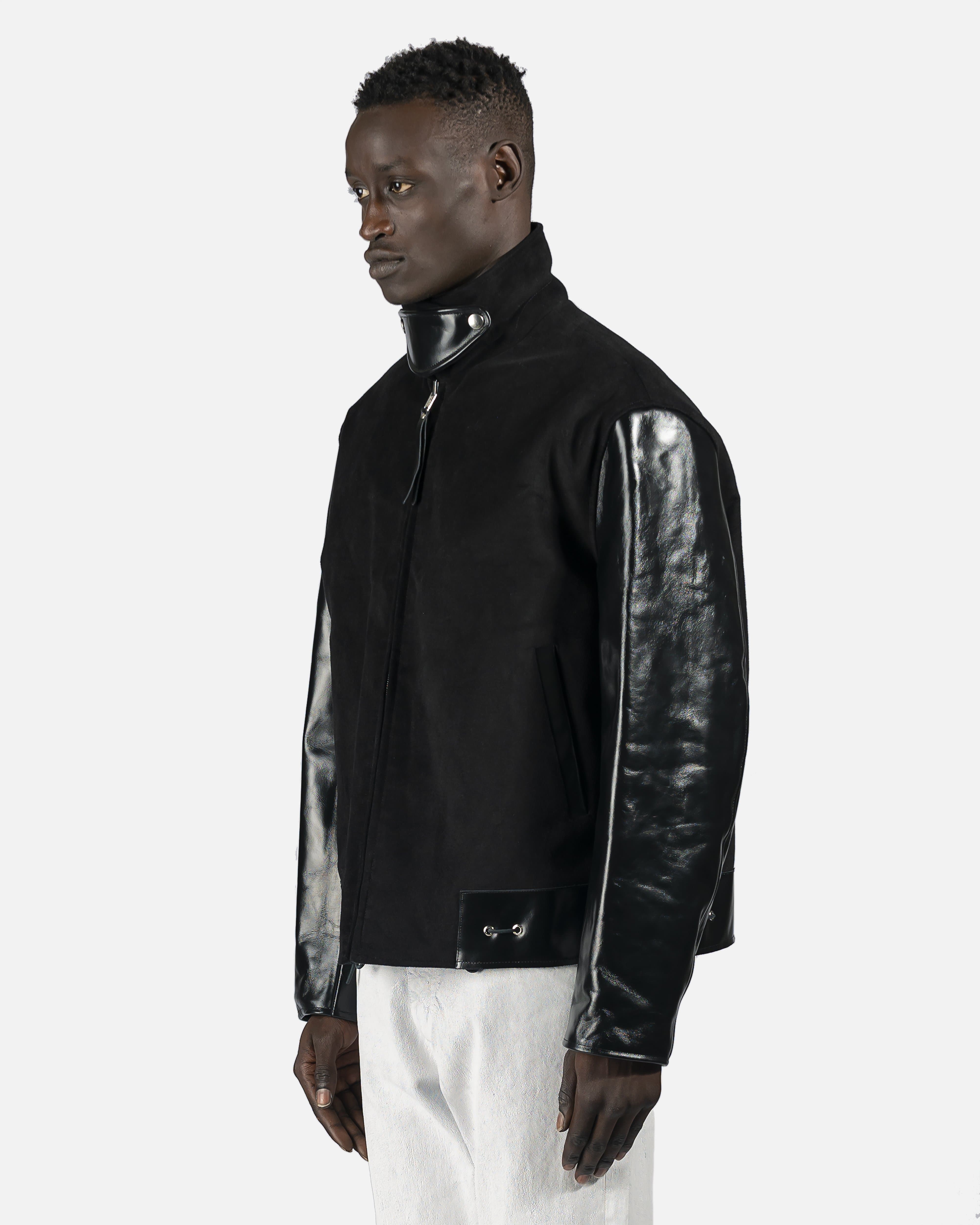 Reversible Varsity Jacket in Black – SVRN