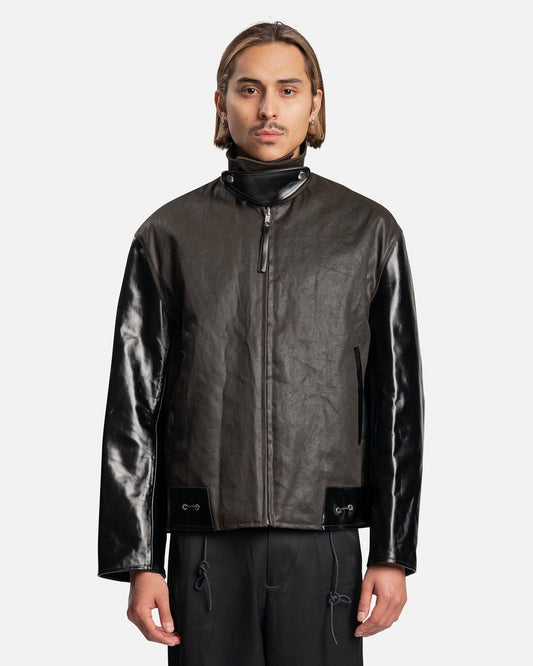 Our Legacy Men's Jackets Reversible Varsity Jacket in Mud Dyed Cotton