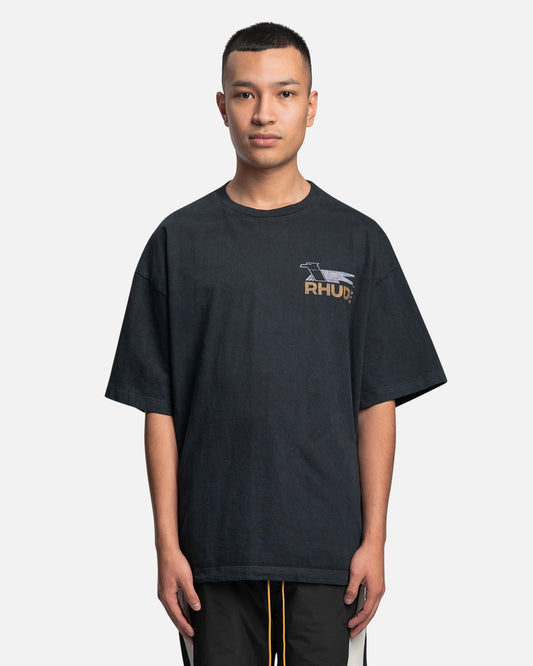 Rhude Men's T-Shirts Rhude Eagle Logo T-Shirt in Vintage Black