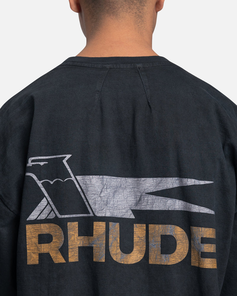 Rhude Men's T-Shirts Rhude Eagle Logo T-Shirt in Vintage Black