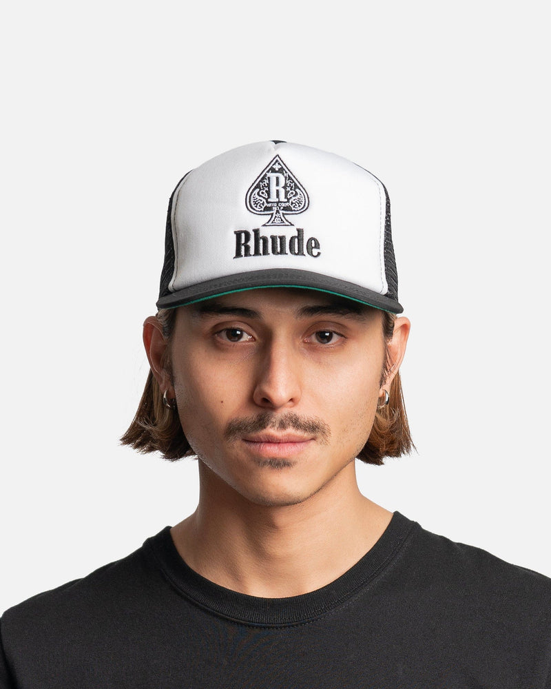Rhude Men's Hats Rhude Spade Trucker Hat in Black