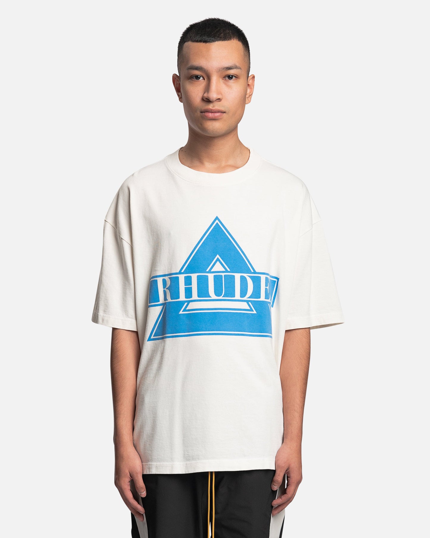 Rhude Men's T-Shirts Rhude Triangle T-Shirt in Vintage White
