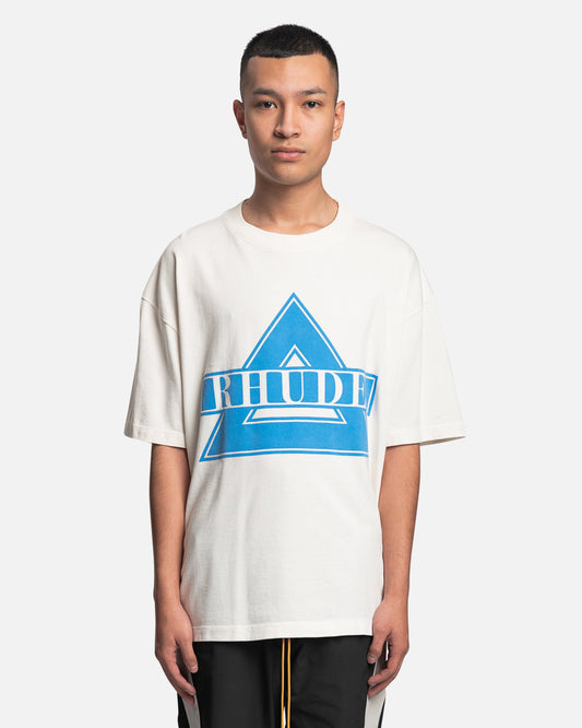 Rhude Men's T-Shirts Rhude Triangle T-Shirt in Vintage White
