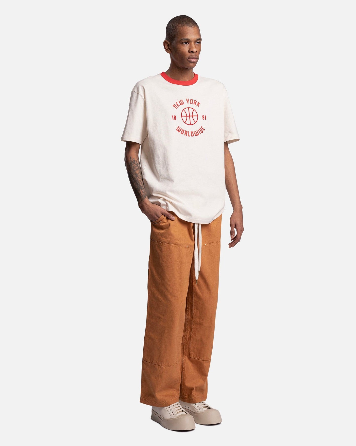 Puma Men's Pants Rhuigi Double Knee Pants in Khaki