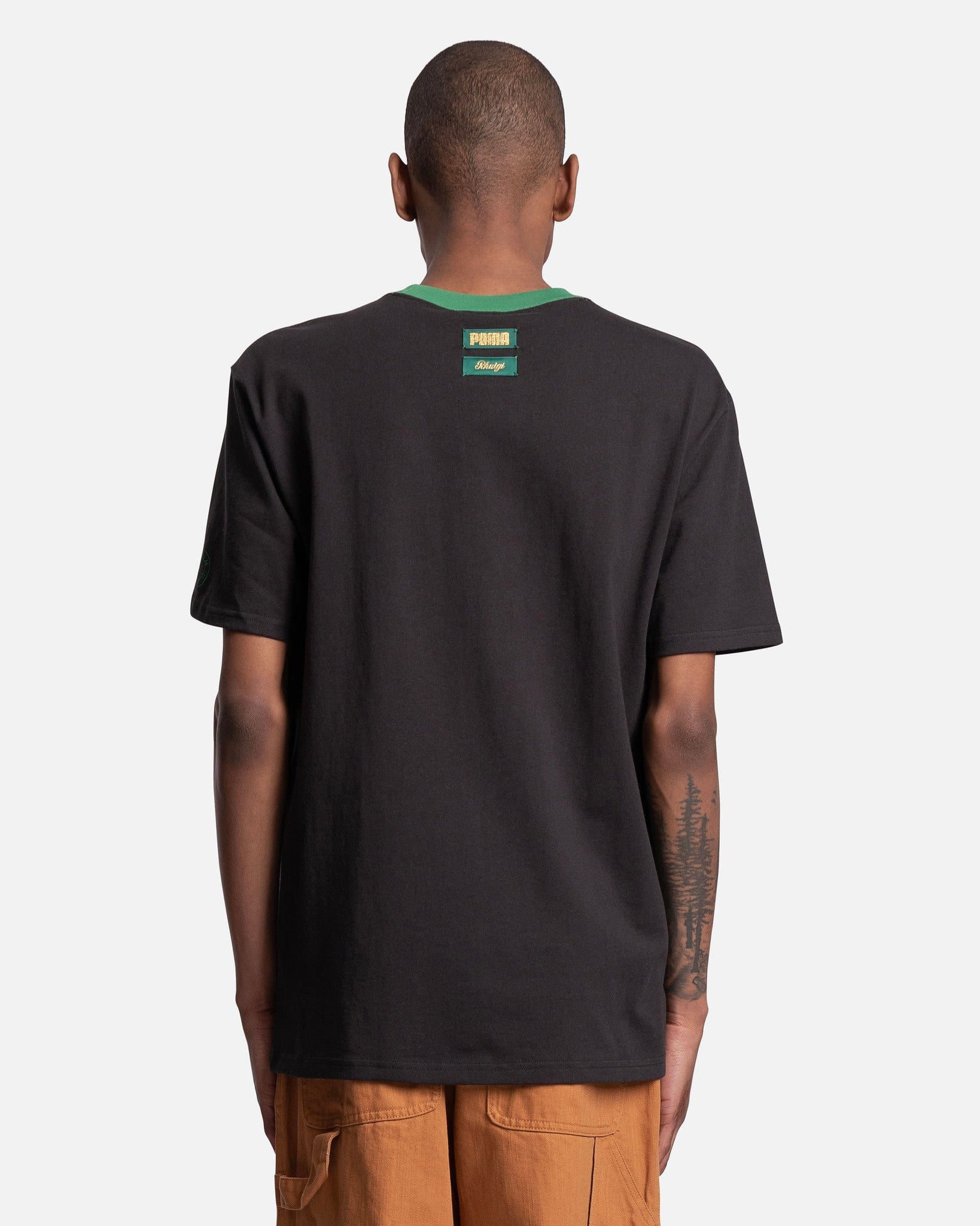 Puma Men's T-Shirts Rhuigi Graphic T-Shirt in Black/Green