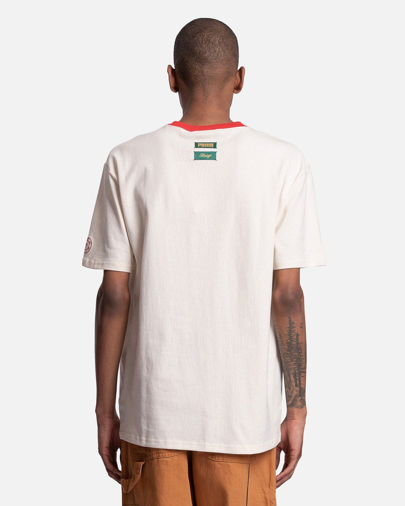 Puma Men's T-Shirts Rhuigi Graphic T-Shirt in White/Red