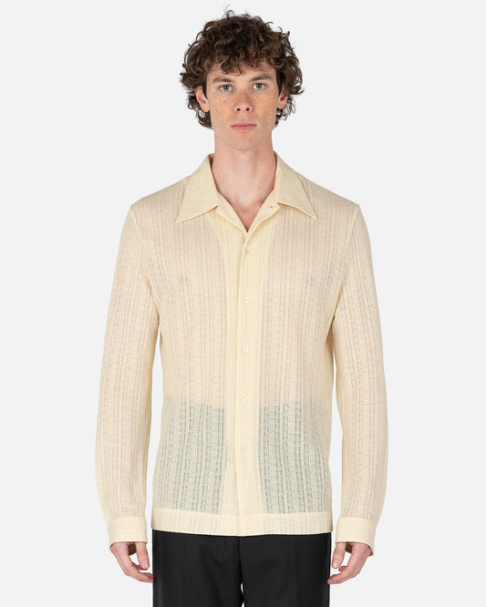 Séfr Men's Shirts Ripley Shirt in Medallion Ivory