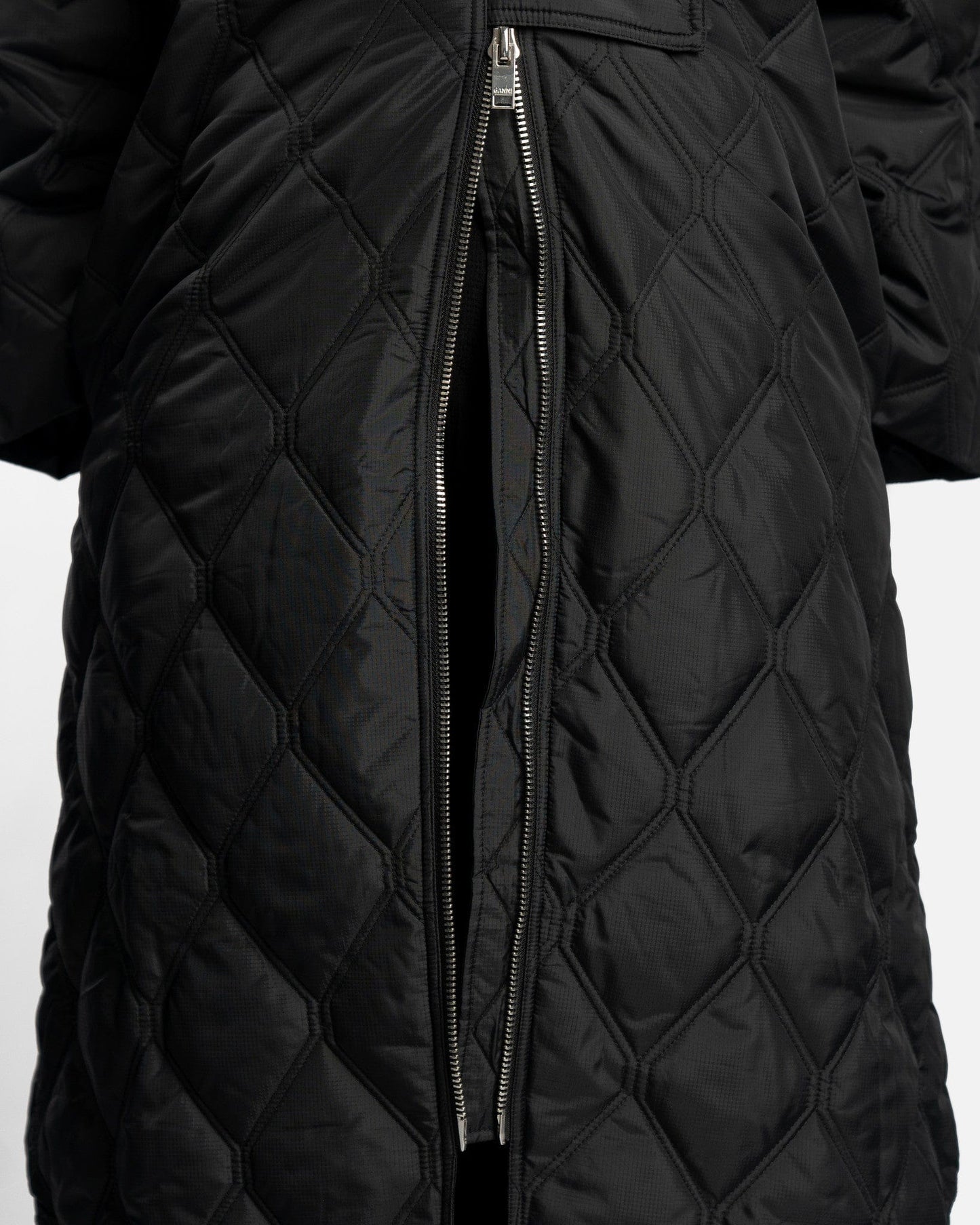 Ganni Women Jackets Ripstop Quilt Coat in Black