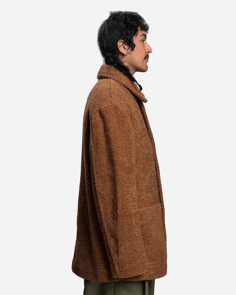 Dries Van Noten Men's Coat Ronnor Coat in Camel
