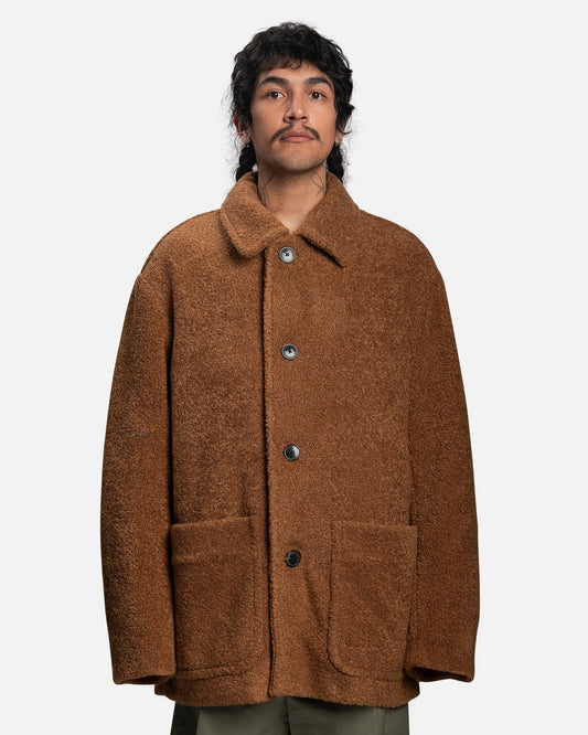 Dries Van Noten Men's Coat Ronnor Coat in Camel