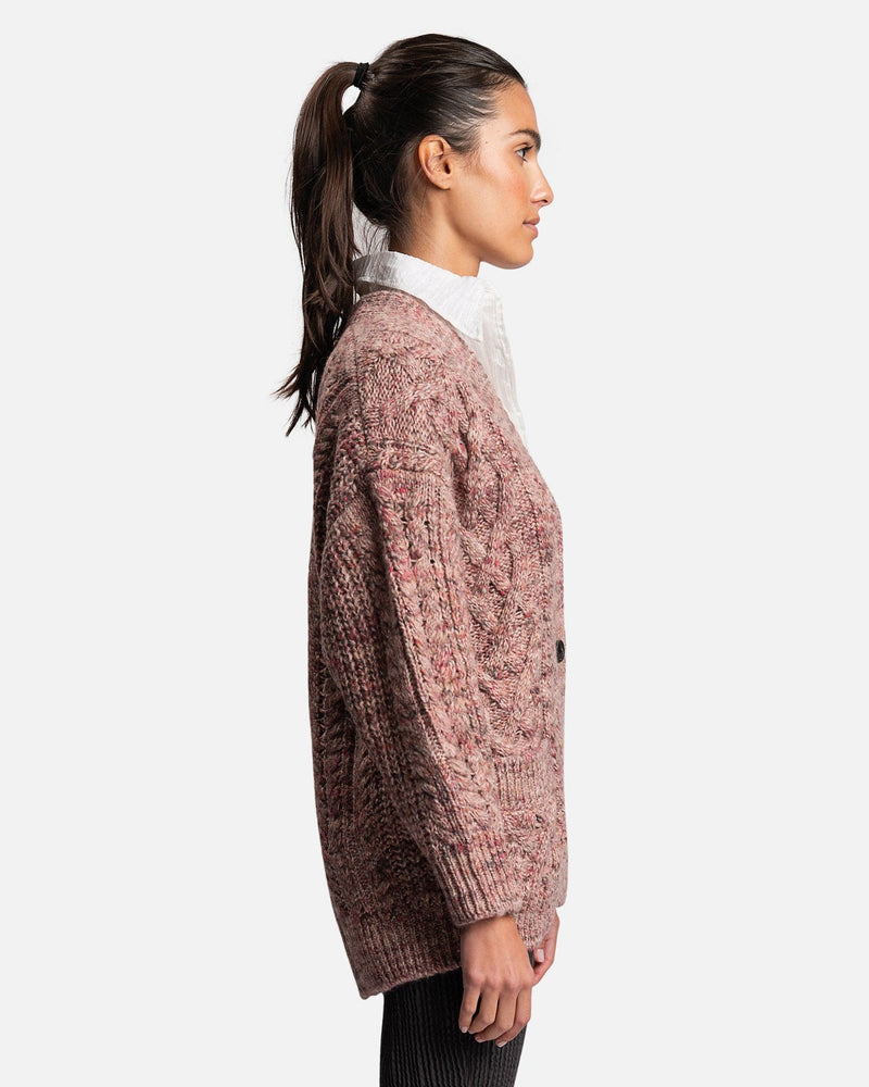 Isabel Marant Etoile Women Sweaters Roswell Mohair Cardigan in Pink