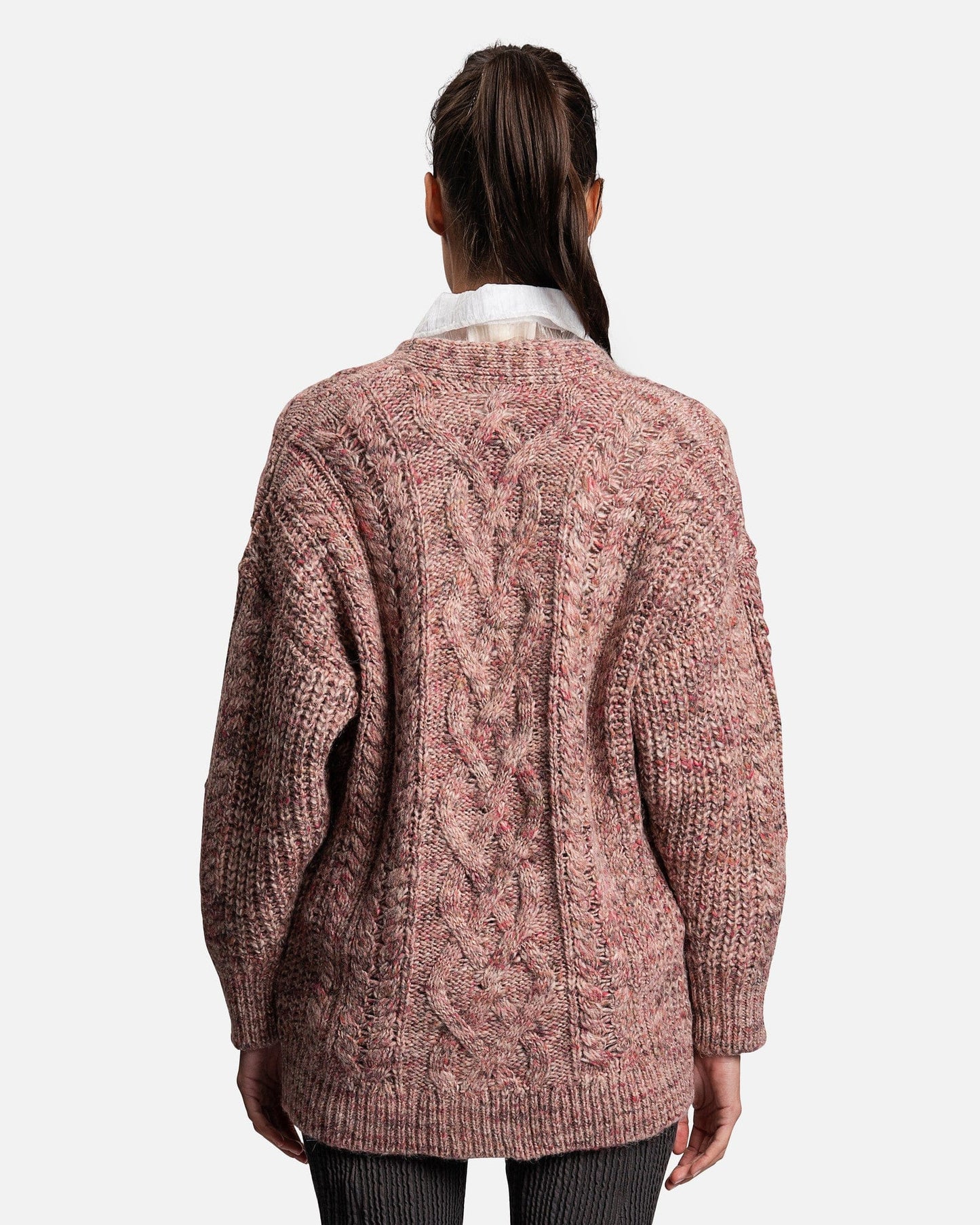 Isabel Marant Etoile Women Sweaters Roswell Mohair Cardigan in Pink