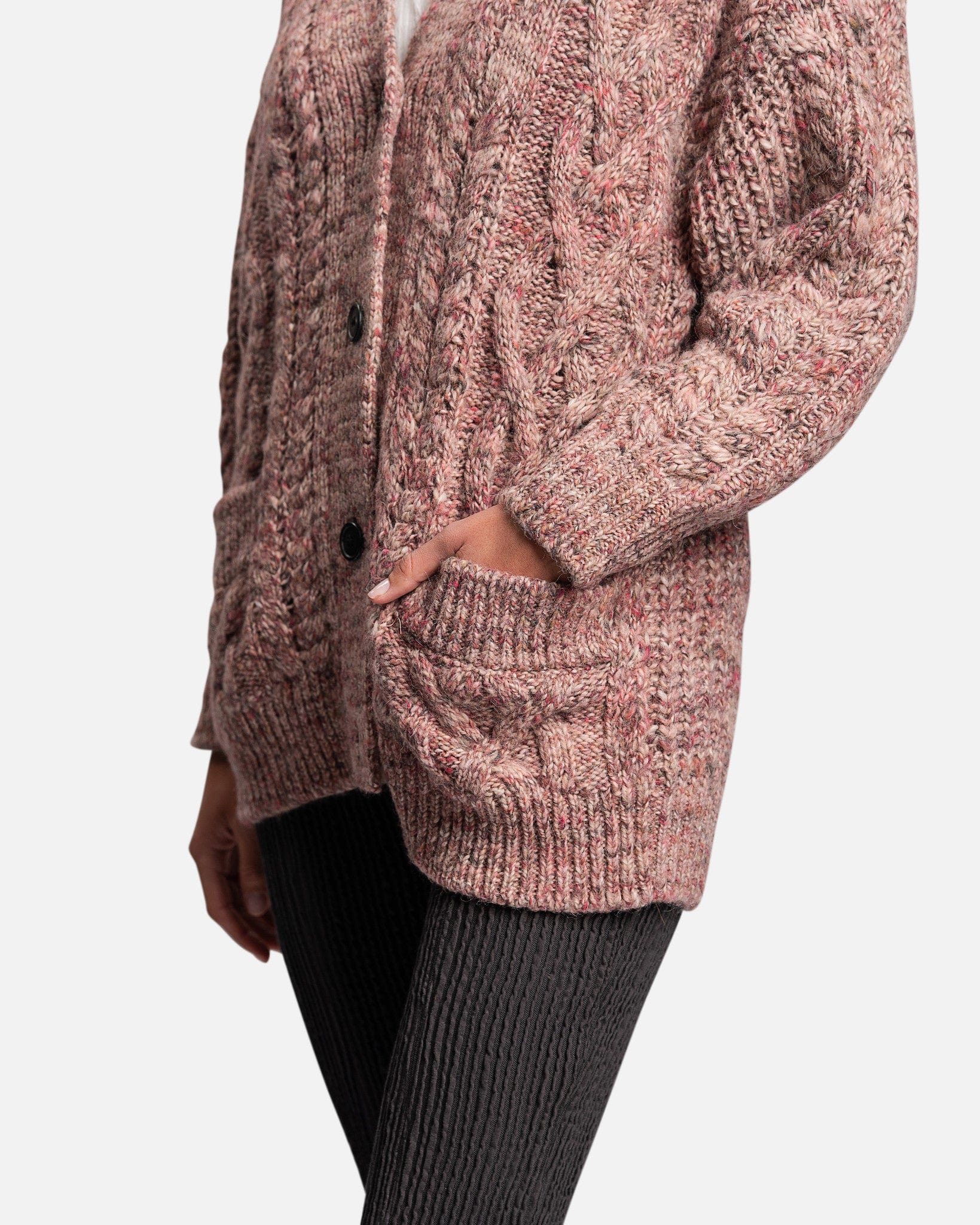 Isabel Marant Etoile Women Sweaters Roswell Mohair Cardigan in Pink