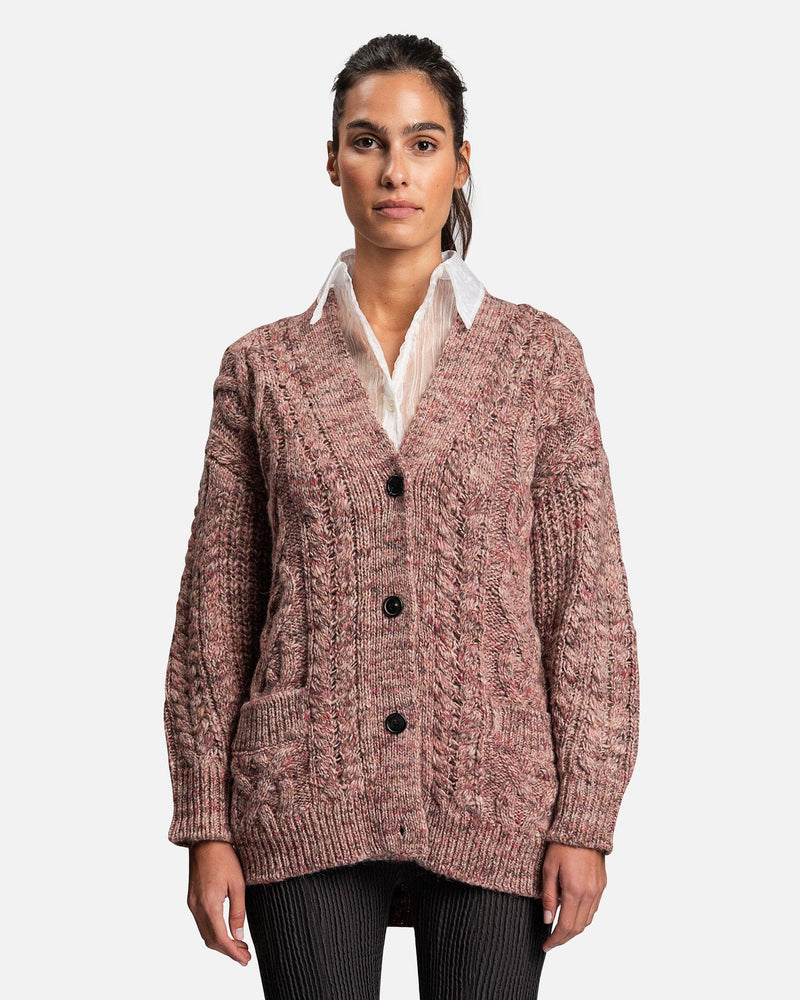 Isabel Marant Etoile Women Sweaters Roswell Mohair Cardigan in Pink