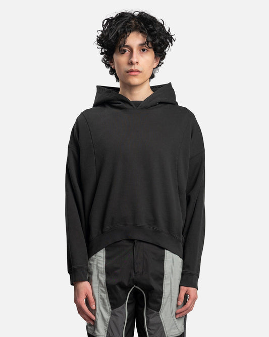 FFFPOSTALSERVICE Men's Sweatshirts Round Hem Hoodie V2 in Black