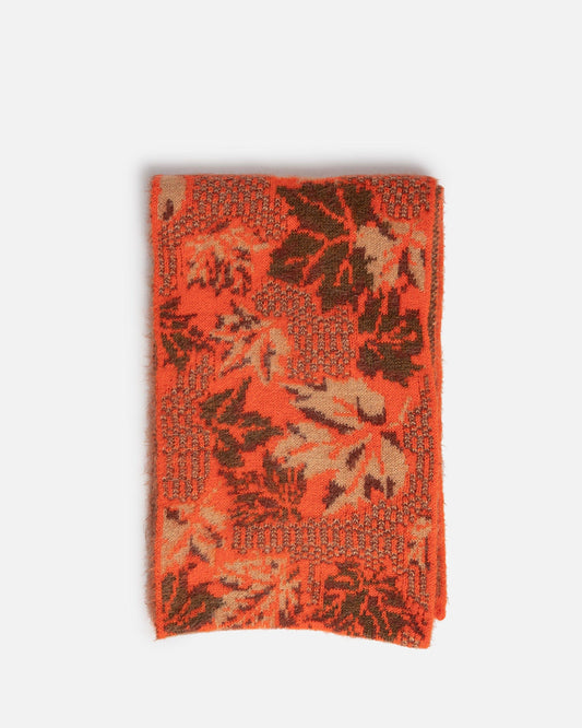 ERL Scarves Round Neck Jacquard Scarf in Orange