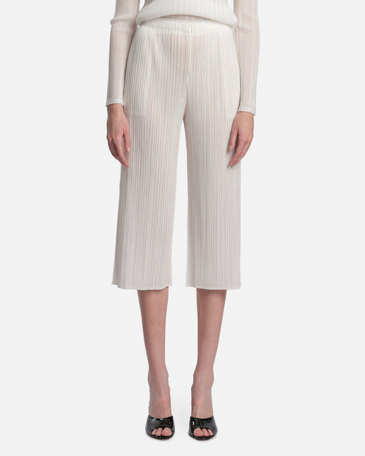 Pleats Please Issey Miyake Women Pants Sail Pants in White