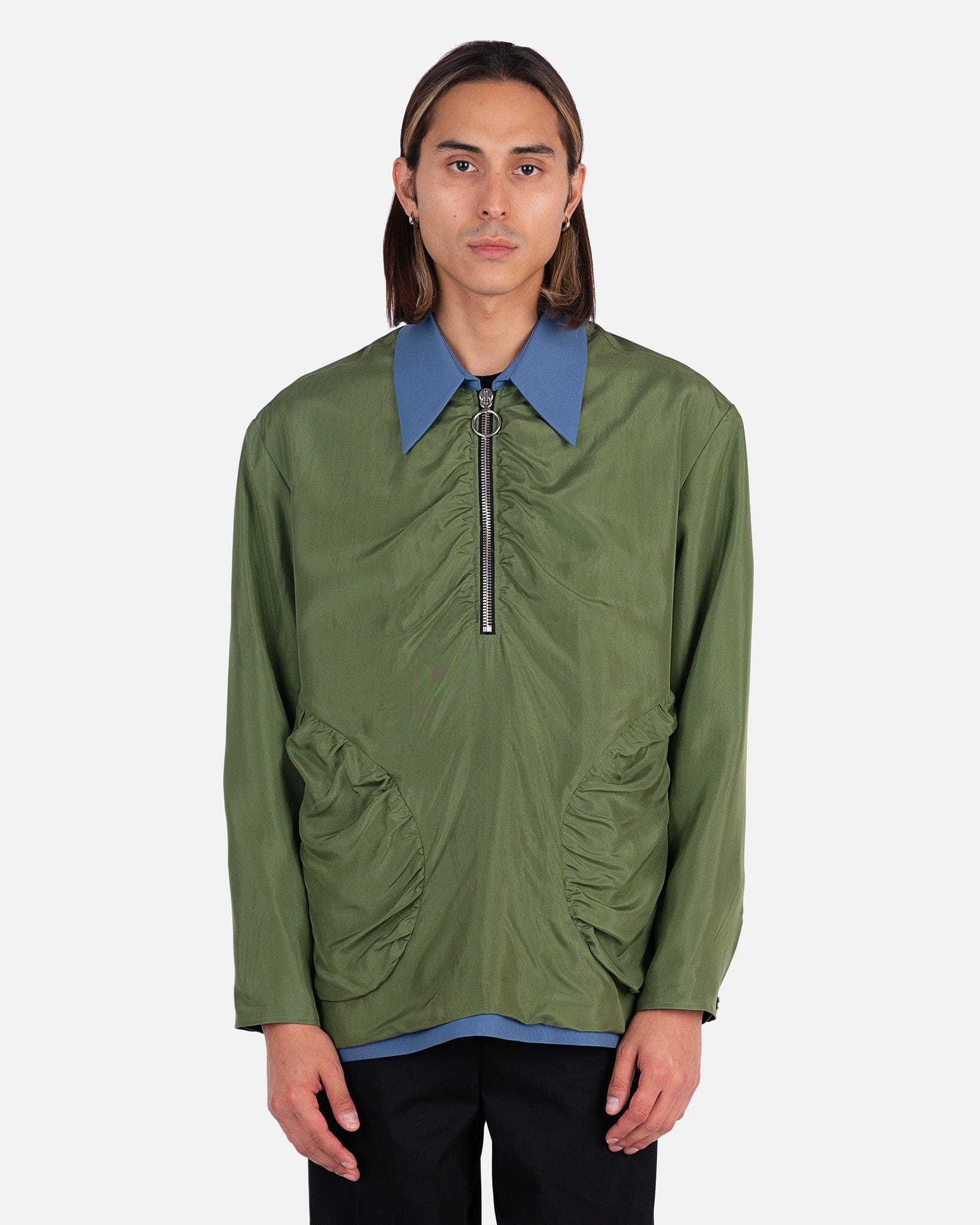 Sargon Overshirt in Green Umber – SVRN