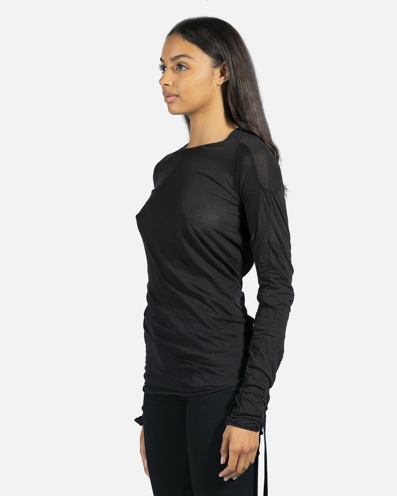 Rick Owens DRKSHDW Women T-Shirts Scarification Tee in Black