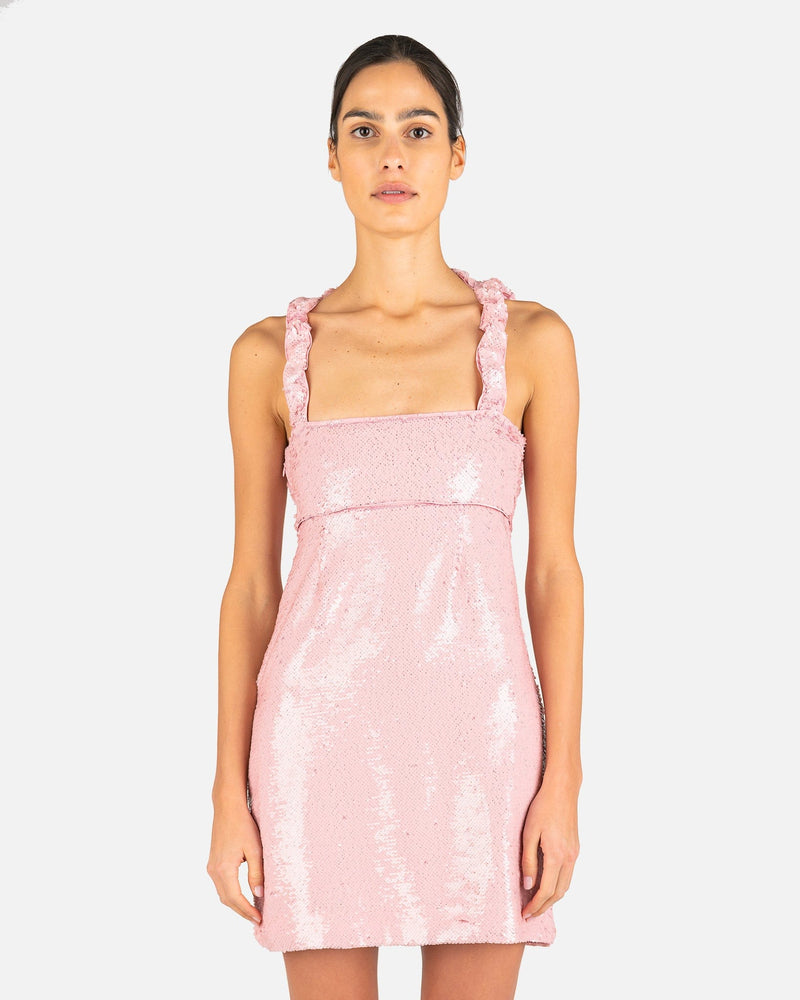 ganni pink sequin dress Ganni // Sequin Mini Dress VSP Consignment