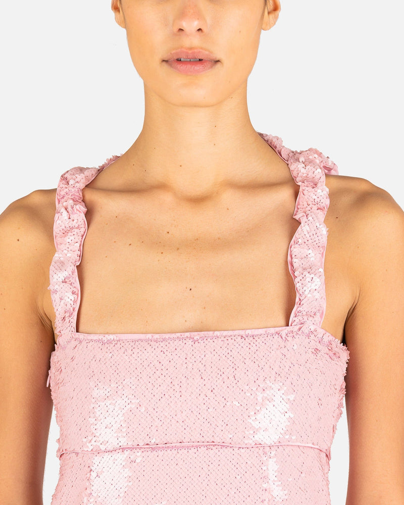 Sequined Dress in Light Lilac SVRN Sequined Dress in Light Lilac SVRN